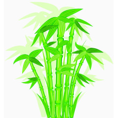 竹子卡通手绘竹子图片