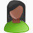 用户女性黑色绿色简介成员的人人人类女人帐户网络博客
