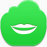 好莱坞微笑free-green-cloud-icons