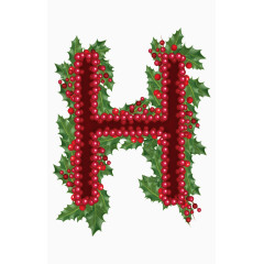 圣诞字母H