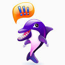 海豚Dolphin-cartoon-icons