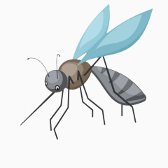 卡通手绘蚊子