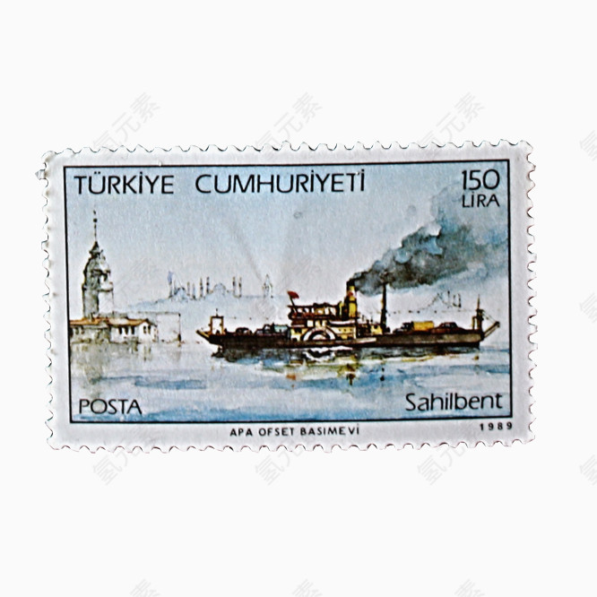 外国轮船邮票