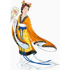 手绘中国古代美女