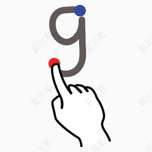脑卒中信Y大写字母gestureworks图标