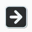 导航正确的按钮super-mono-black-sticker-icons