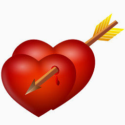 Arrow and hearts Icon