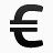 电流欧元钱货币现金硬币线框单