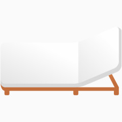 一个可滚移的床上flatastic-icons