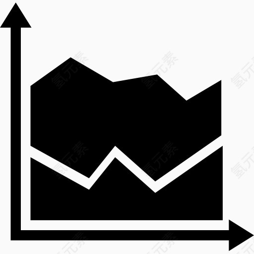 堆积面积图图标