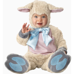 穿小羊衣服婴儿