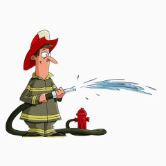 卡通的消防员人物素材下载