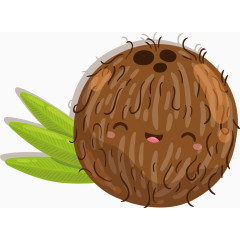 卡通手绘椰子