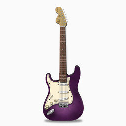 Guitar stratocaster pink Icon