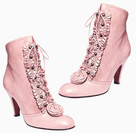 粉色华丽高跟鞋