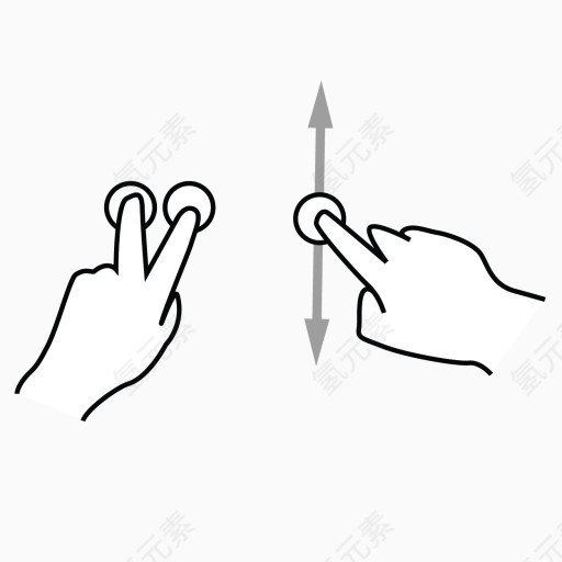 锁二加上手指倾斜精确的倾斜gestureworks图标