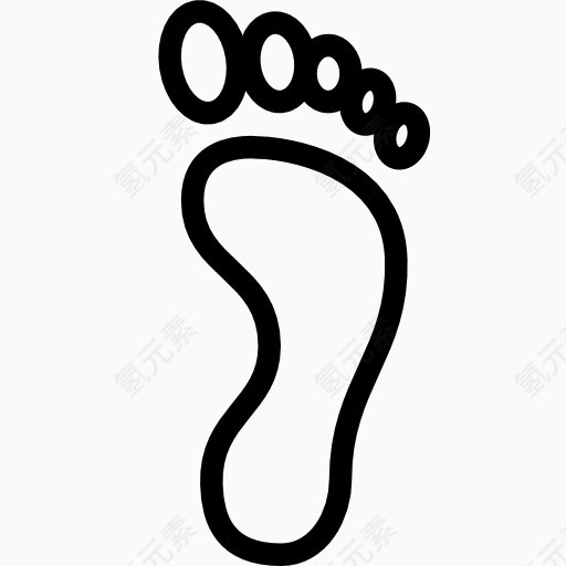 right footprint icon