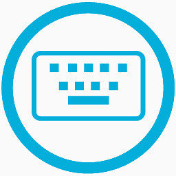键盘metrostation-Blue-icons