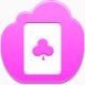 俱乐部卡Pink-cloud-icons下载