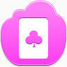 俱乐部卡Pink-cloud-icons