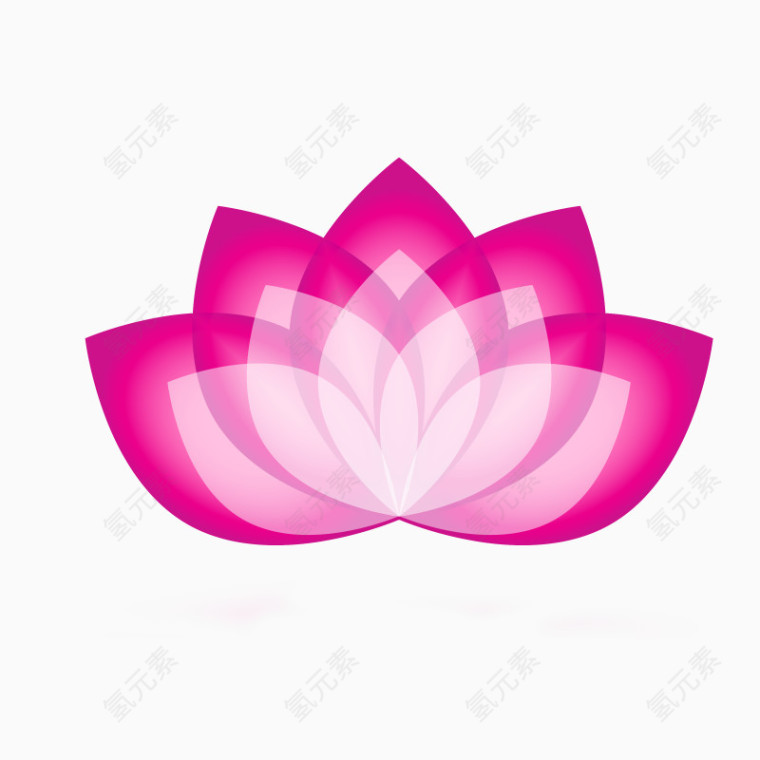 精美五彩花形logo