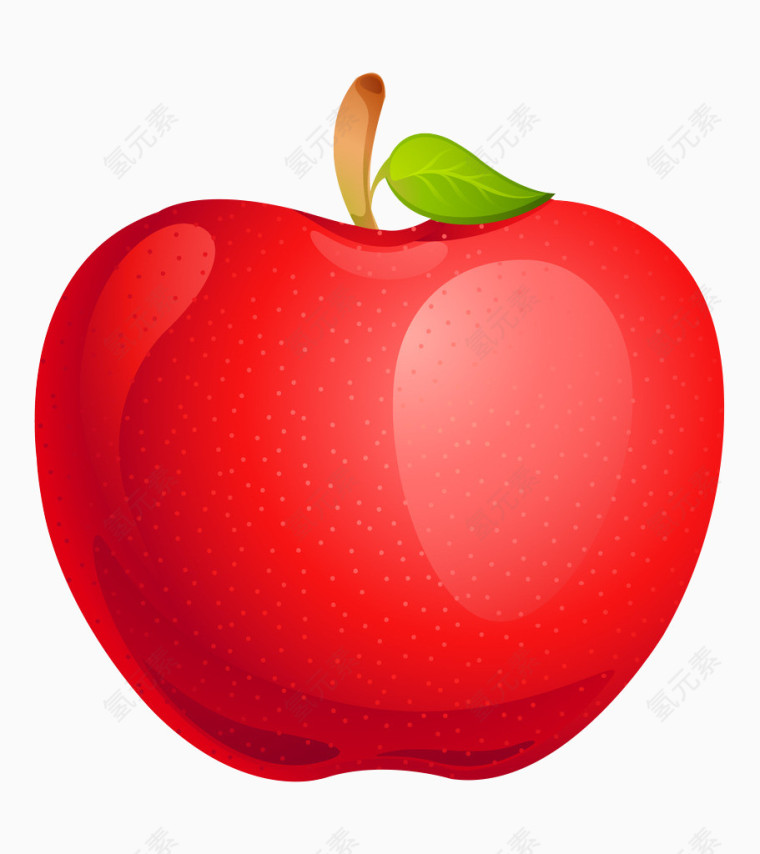 诱人的苹果手绘图