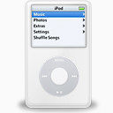 iPod视频白milkanodised