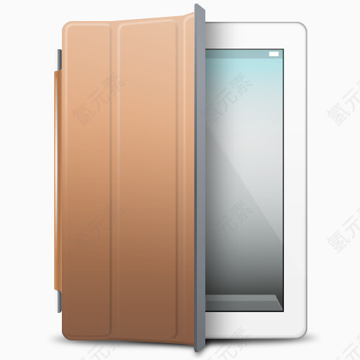 iPad白色棕色封面图标