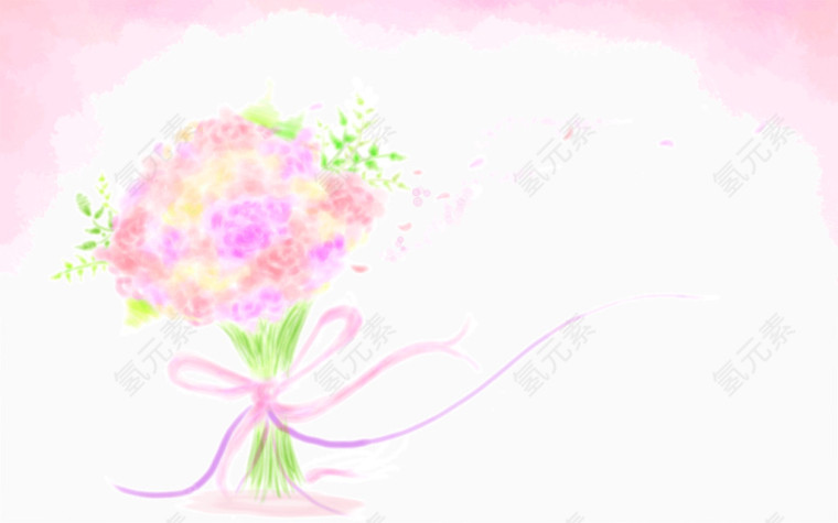 粉色花束