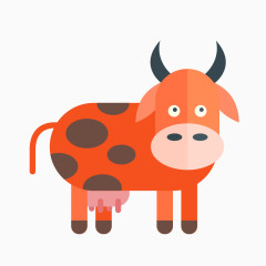 扁平化动物牛