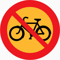 象形图路迹象没有自行车symbols-icons