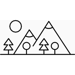 山Several-Stroke-icons