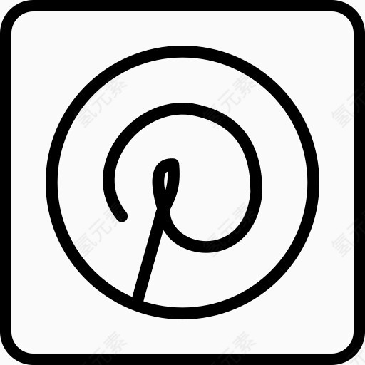 兴趣标志Pinterest社会社交媒体rcons社会