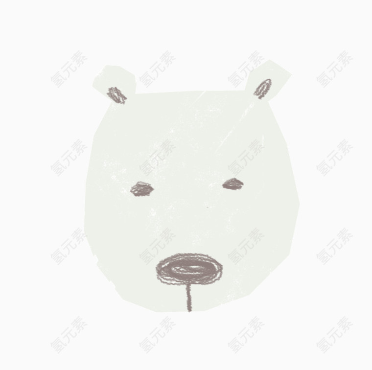 卡通手绘动物熊