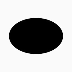 形状椭圆黑色默认图标