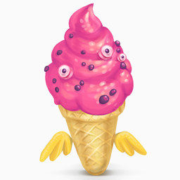 紫色的冰淇淋