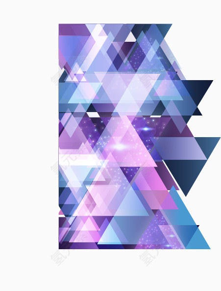 抽象炫酷几何三角块