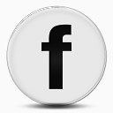 Facebook标志社会社会网络锡清除气泡