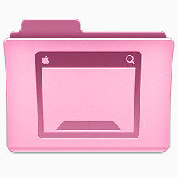 桌面粉红色的ciment-folder-windowsPort-icons