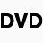 磁盘驱动DVD多媒体音乐视频黑色48x48图标-免费