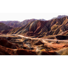 甘肃张掖丹霞地貌风景