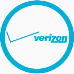 Verizon地铁车站的蓝色图标