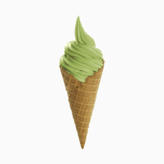 绿色冰激凌