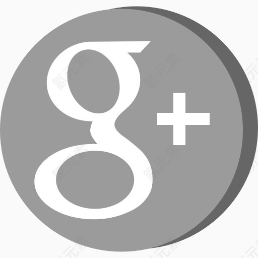 谷歌媒体网络社会社交媒体：颜色（鼠标）和灰度