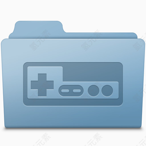 Game Folder Blue Icon