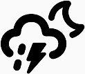云小雨闪电月亮Dripicons-Weather-icons