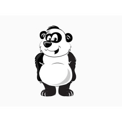 熊猫卡通矢量元素