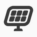 太阳能能量simplegreen可持续商业图标集