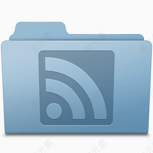 RSS蓝色文件夹图标