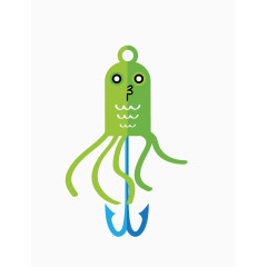 绿色章鱼鱼钩